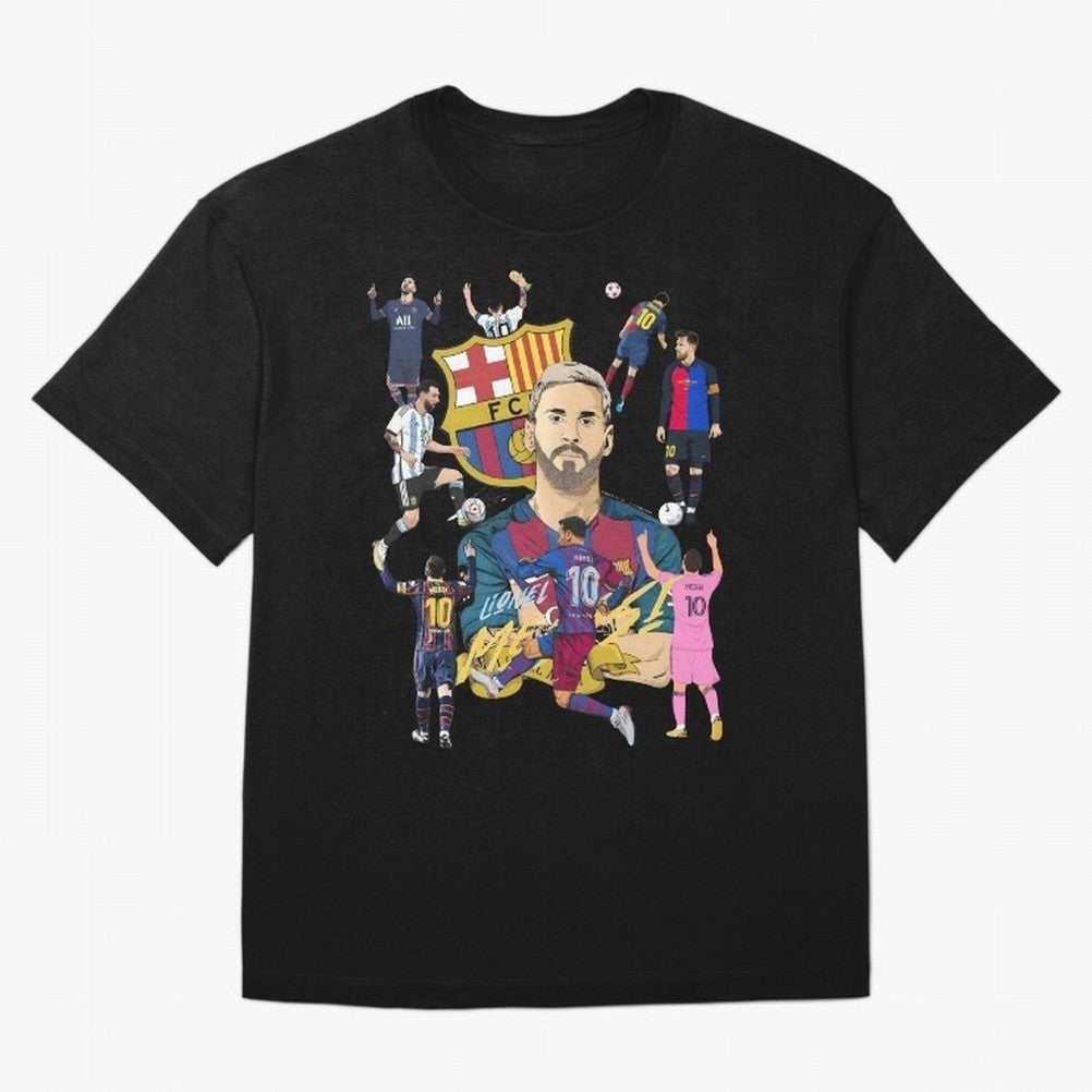 MESSI10 Oversized T-Shirt Embrace the FIFA World Cup 2026 Group Stage Journey through Cristiano Ronaldo, Haaland and CR7 Highlights, Brazil Pride, Championship Spirit, Famous Goals, Roaring Crowds and International Football Unity; Perfect for