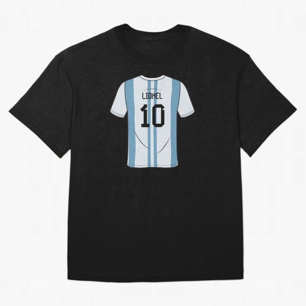 LeoMessi Jersey Illustration 2022 Oversized T-Shirt Join Supporters Worldwide for the FIFA World Cup 2026 Journey through CR7 Highlights, England and Germany Pride, Global Supporter Spirit, Legendary Goals, National Colors and Tournament