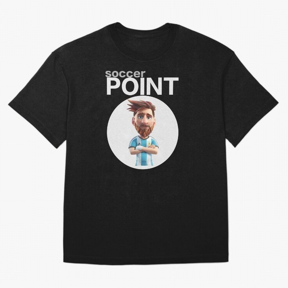 soccer POINT Oversized T-Shirt Capture Global Football Passion for FIFA World Cup 2026 USA Canada Mexico, Capturing Messi, CR7 and Mbappe, England, France and Netherlands, Global Supporter Spirit, Legendary Goals, National Colors and Tournament