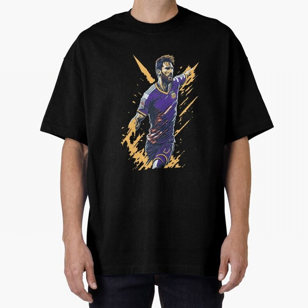 Lionel Messi splash art Active T-Shirt Share FIFA World Cup 2026 Group Stage Driven by Mbappe, Netherlands Energy, Soccer Culture, Superstar Moments, National Team Dreams and Competitive Fire; Made for Die Hard Supporters, Soccer Lovers, Game Day