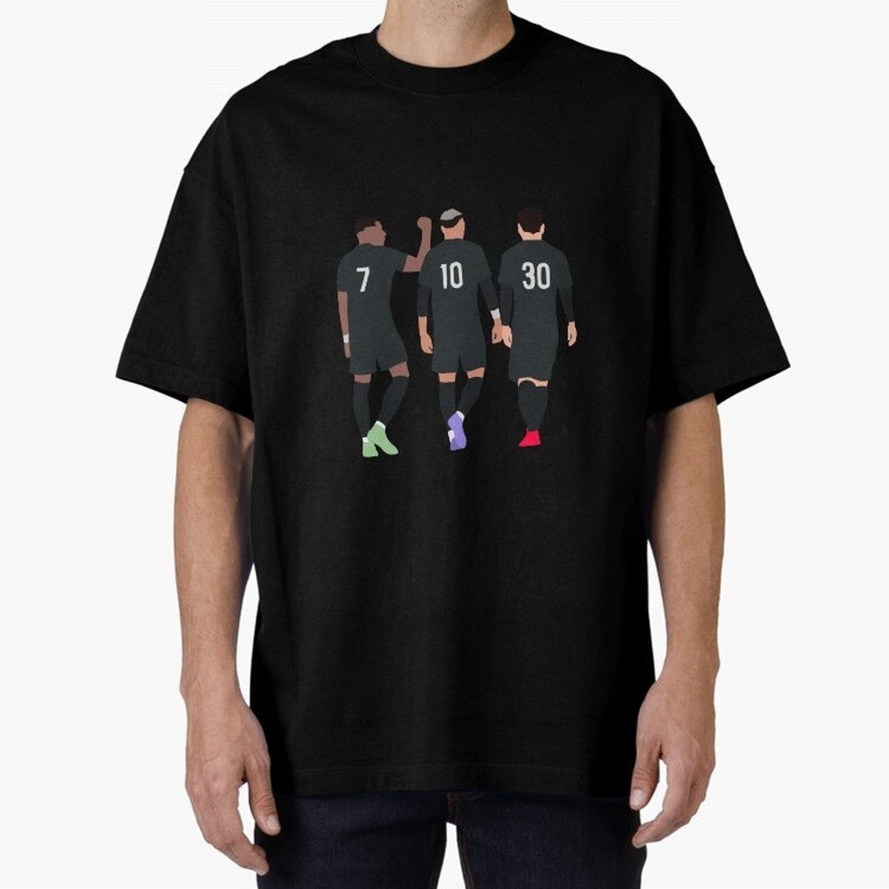 Messi Neymar France Football Players Trio MMN Classic T-Shirt Embrace FIFA World Cup 2026 Group Stage Spirit, Highlighting France and Portugal, Messi, CR7 and Mbappe, Sports Nostalgia, International Competition, Famous Players and Unforgettable
