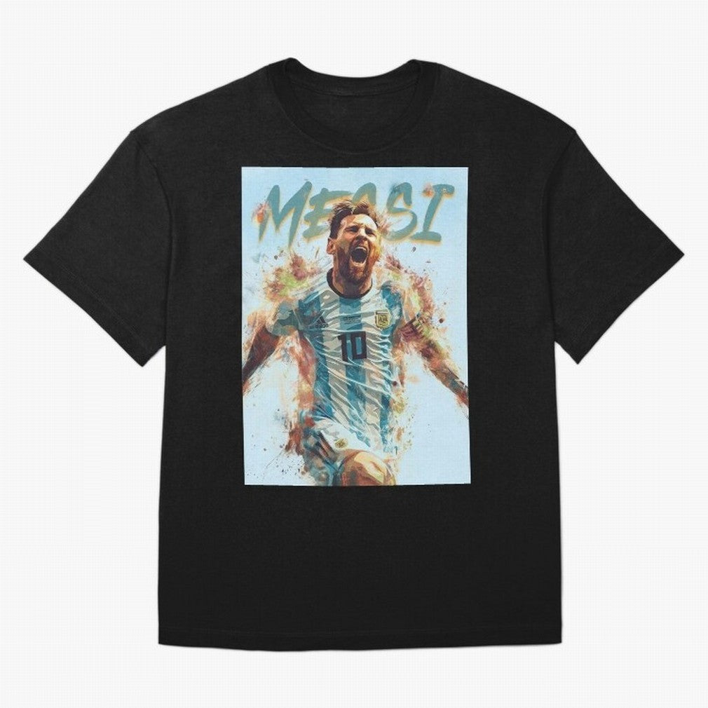The Messiah Oversized T-Shirt Honor the Beautiful Game during FIFA World Cup 2026 for Fans of Cristiano Ronaldo and Argentina and Brazil, Bringing Football History, Final Match Energy, Crowd Noise and Once in a Lifetime Moments; Made for Die Hard