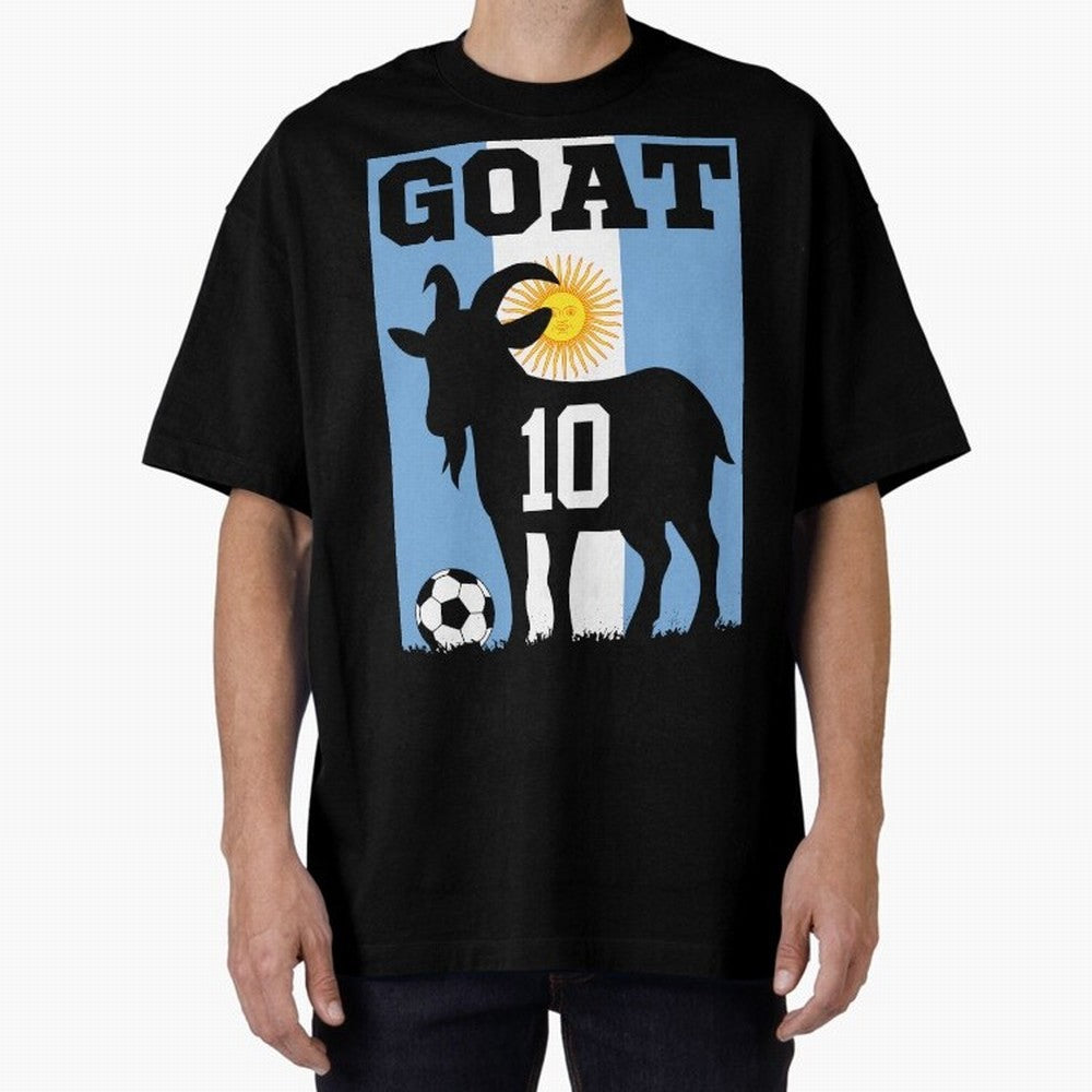 Argentina World Cup 2026 The Goat 10 Oversized T-Shirt Relive the Noise and Pride of the FIFA World Cup 2026 USA Canada Mexico Journey through Cristiano Ronaldo Highlights, England and Germany Pride, Tournament Hype, Historic Matchups, Family