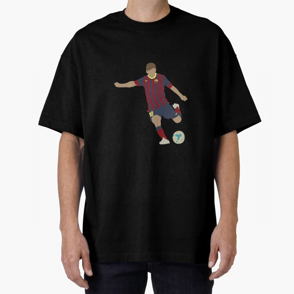 Barcelona Messi Classic T-Shirt Cheer for Global Football Passion for FIFA World Cup 2026, Connected to Mbappe and Neymar, Brazil, Portugal and Argentina, Vintage Soccer Flavor, Modern Football Stars, National Flags and Final Night Emotion; Perfect