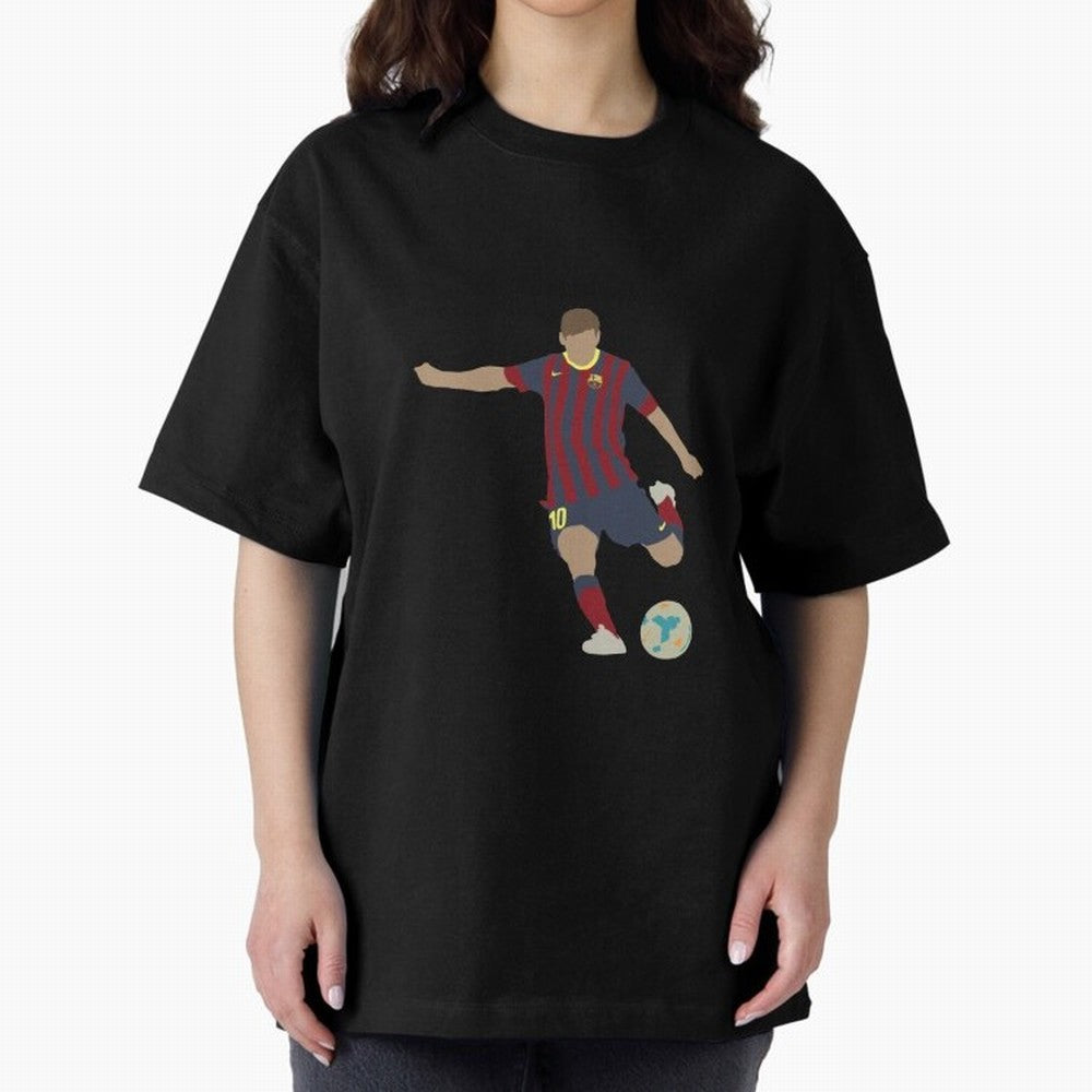 Barcelona Messi Classic T-Shirt Cheer for Global Football Passion for FIFA World Cup 2026, Connected to Mbappe and Neymar, Brazil, Portugal and Argentina, Vintage Soccer Flavor, Modern Football Stars, National Flags and Final Night Emotion; Perfect