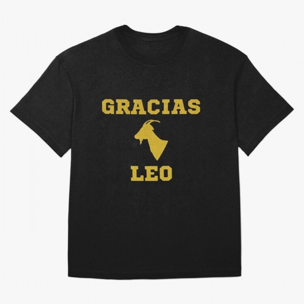 Gracias Leo| Perfect Gift For you and friends Classic T-Shirt Capture Stadium Memories from Global Football Passion for FIFA World Cup 2026 Group Stage, Featuring Cristiano Ronaldo, Haaland and CR7, Brazil, Portugal and Argentina, Fan Favorite