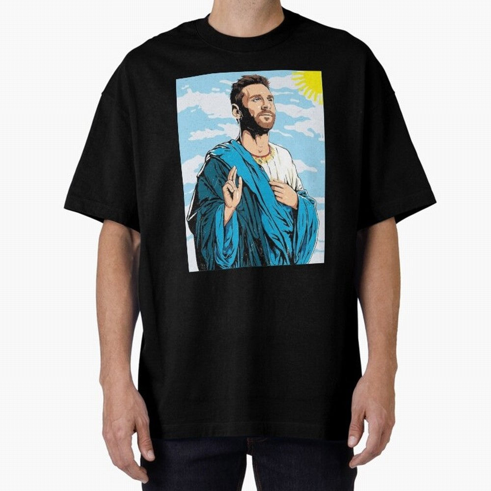 messi god Oversized T-Shirt Bring Home FIFA World Cup 2026 for Fans of Mbappe and Neymar and Brazil, Portugal and Argentina, Bringing Soccer Culture, Superstar Moments, National Team Dreams and Competitive Fire; Ideal for Fans Who Follow Messi,