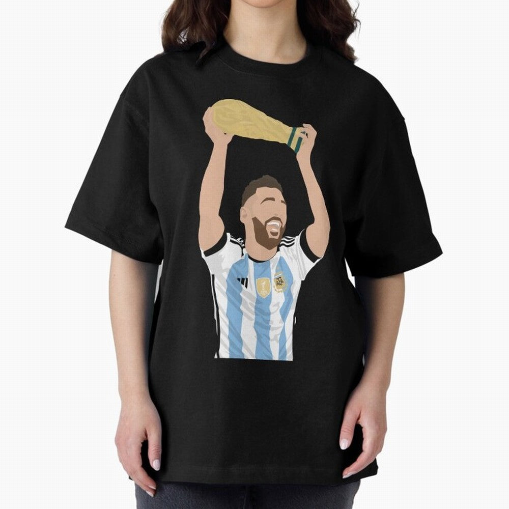 Messi minimalist design Classic T-Shirt Bring Trophy Dreams to FIFA World Cup 2026 USA Canada Mexico for Fans of Messi and Cristiano Ronaldo and France, Bringing Global Supporter Spirit, Legendary Goals, National Colors and Tournament Celebration;