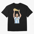 Messi minimalist design Classic T-Shirt Bring Trophy Dreams to FIFA World Cup 2026 USA Canada Mexico for Fans of Messi and Cristiano Ronaldo and France, Bringing Global Supporter Spirit, Legendary Goals, National Colors and Tournament Celebration;