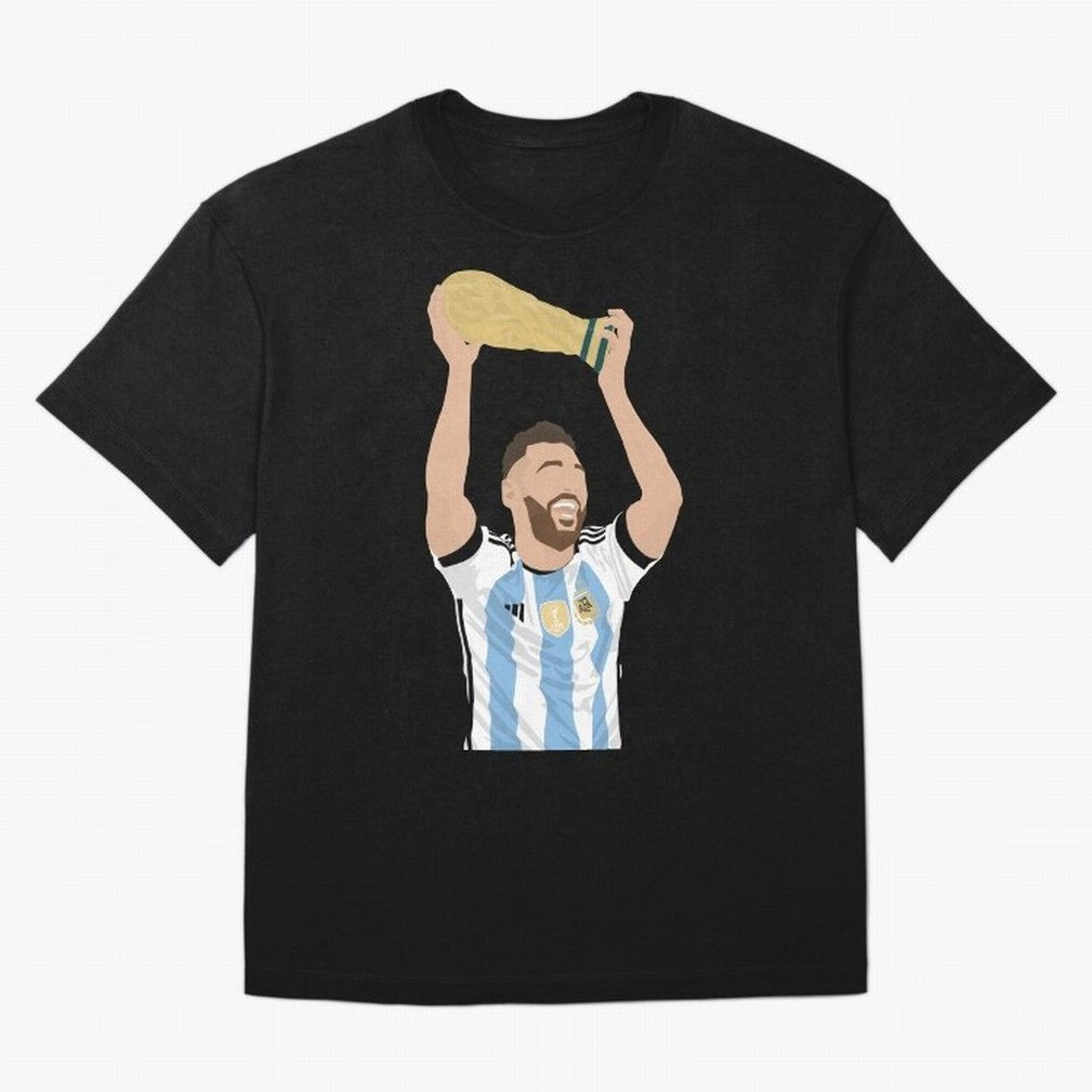 Messi minimalist design Classic T-Shirt Bring Trophy Dreams to FIFA World Cup 2026 USA Canada Mexico for Fans of Messi and Cristiano Ronaldo and France, Bringing Global Supporter Spirit, Legendary Goals, National Colors and Tournament Celebration;