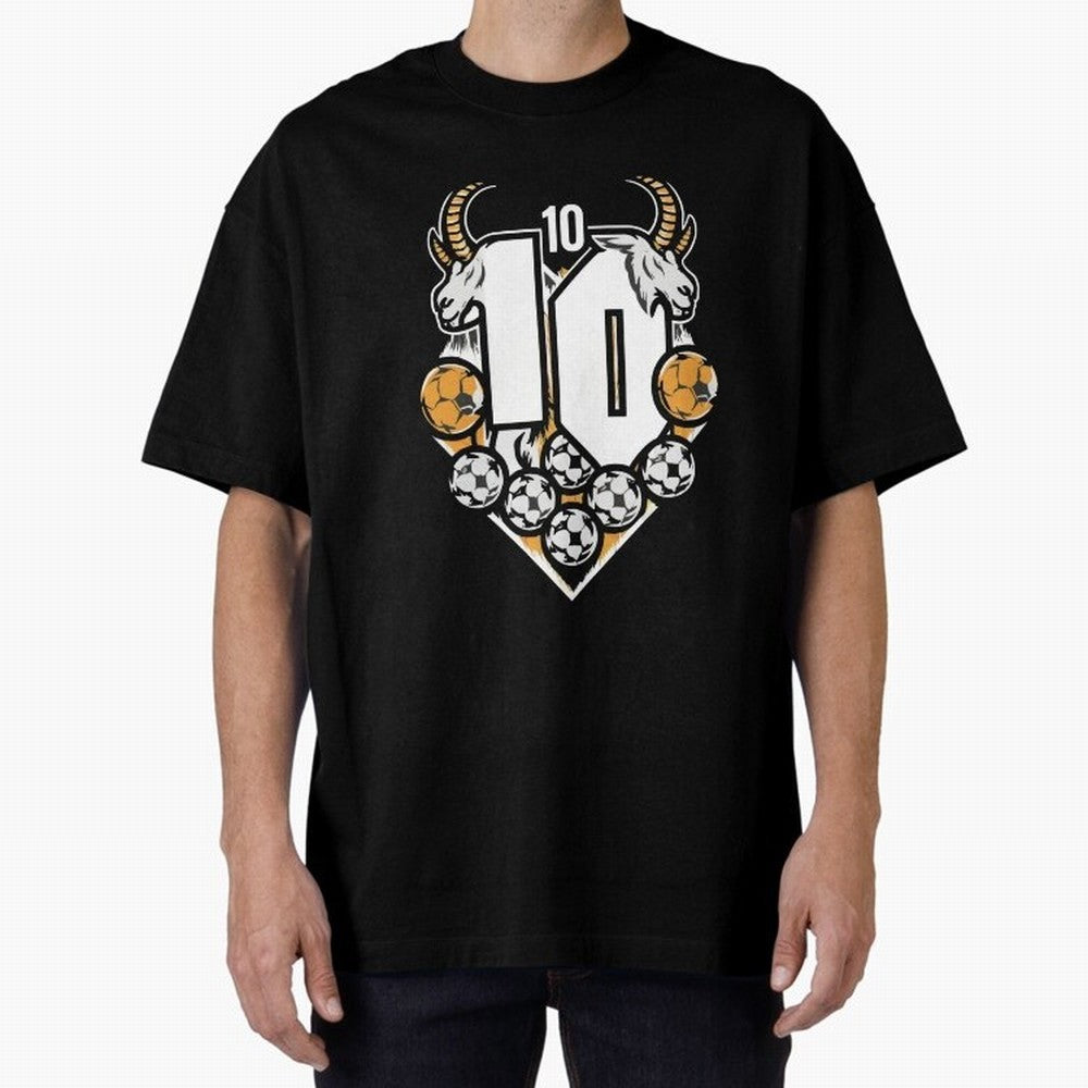 GOAT (Lionel Messi) design Boxy T-Shirt Spotlight Global Football Passion for FIFA World Cup 2026 Group Stage, Centered on Haaland and Mbappe, Spain and Netherlands, Stadium Chants, National Pride, Trophy Dreams and Unforgettable Football Memories;