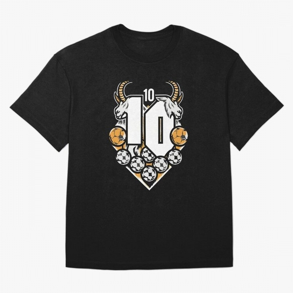 GOAT (Lionel Messi) design Boxy T-Shirt Spotlight Global Football Passion for FIFA World Cup 2026 Group Stage, Centered on Haaland and Mbappe, Spain and Netherlands, Stadium Chants, National Pride, Trophy Dreams and Unforgettable Football Memories;