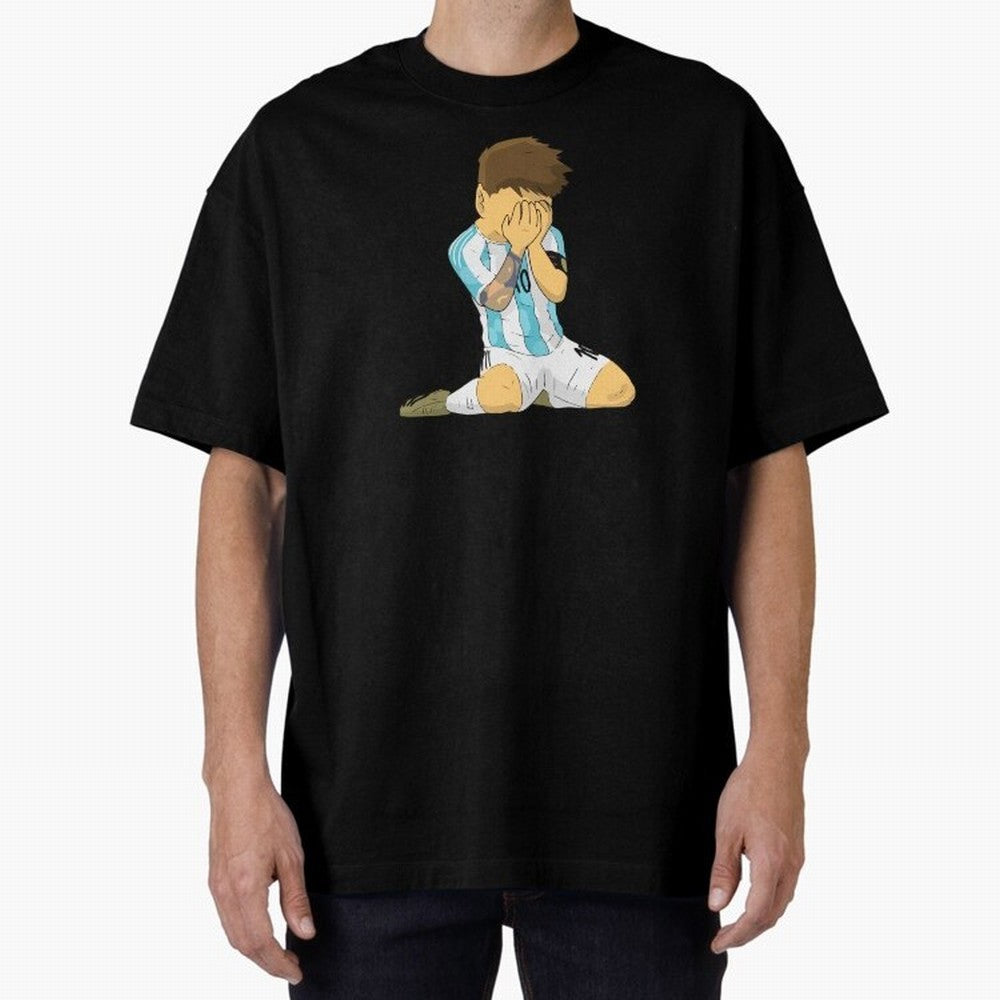 Messi Copa America Moment Oversized T-Shirt Show Your Stadium Side during Global Football Passion for FIFA World Cup 2026 Group Stage, with CR7, France, Fan Favorite Moments, National Team Passion, Big Match Drama and Soccer History; Perfect for