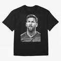 Messi grayscale Oversized T-Shirt Bring Home Match Day Hype around FIFA World Cup 2026 USA Canada Mexico, Messi, Neymar and Mbappe, England, France and Netherlands, Sports Nostalgia, International Competition, Famous Players and Unforgettable
