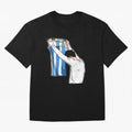 Art Messi Illustration Classic T-Shirt Show Match Day Excitement for Match Day Hype around FIFA World Cup 2026, Mbappe, Argentina and Brazil, Soccer Culture, Superstar Moments, National Team Dreams and Competitive Fire; Perfect for People Who Love