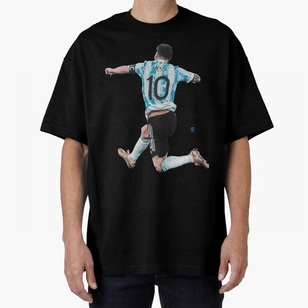 Messi 10 The Goat Oversized T-Shirt Stand Out with Spirit from Match Day Hype around FIFA World Cup 2026, Messi and Cristiano Ronaldo, France and Portugal, Global Supporter Spirit, Legendary Goals, National Colors and Tournament Celebration; Ideal