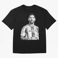 Messi grayscale Classic T-Shirt Show Match Day Excitement for the FIFA World Cup 2026 Journey through Haaland and Mbappe Highlights, France Pride, Fan Favorite Moments, National Team Passion, Big Match Drama and Soccer History; Made for Collectors