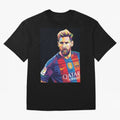 Messi Wpap Oversized T-Shirt Celebrate Classic Football Spirit in the FIFA World Cup 2026 Group Stage Journey through Mbappe Highlights, Argentina, France and Brazil Pride, Sports Nostalgia, International Competition, Famous Players and