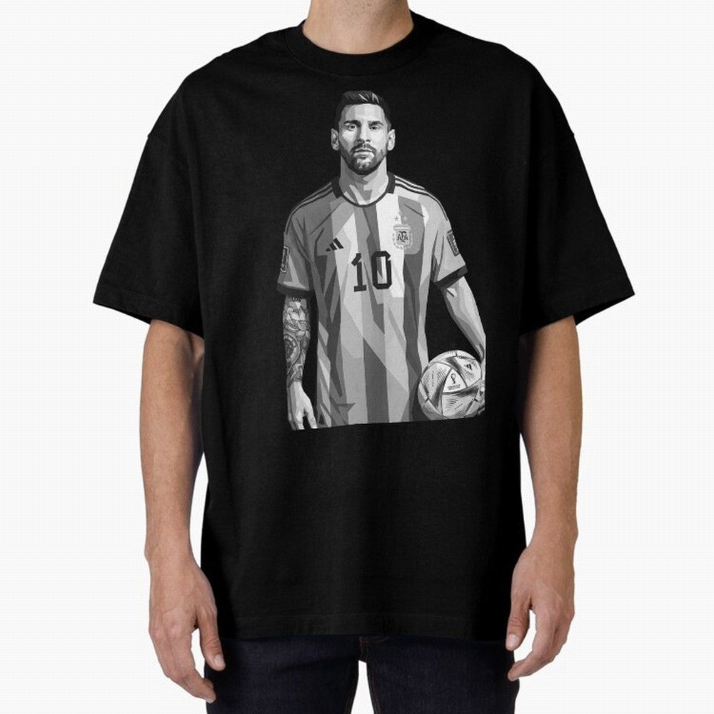Messi grayscale Classic T-Shirt Represent Football Lovers during Match Day Hype around FIFA World Cup 2026, CR7 and Messi, France, Global Supporter Spirit, Legendary Goals, National Colors and Tournament Celebration; Ideal for Fans Who Follow