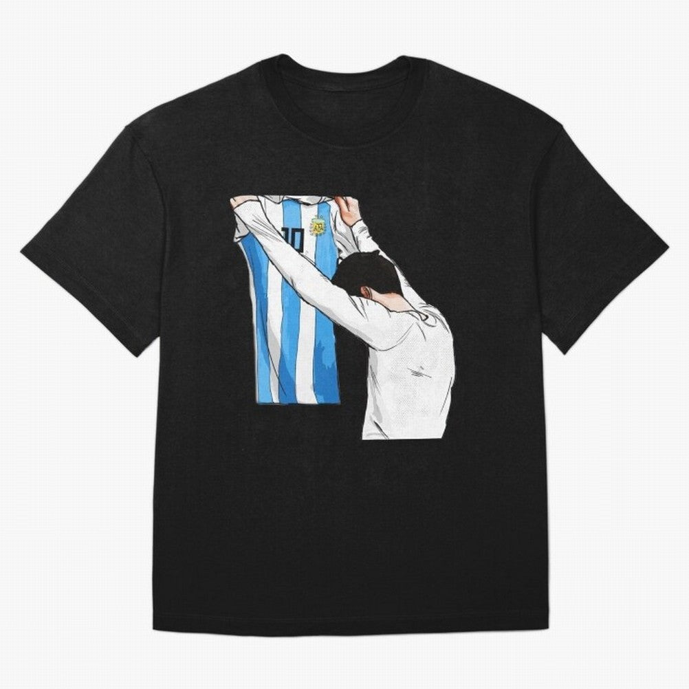 Lionel Messi holding his shirt, Argentina copa america| Perfect Gift For you and friends Classic T-Shirt Discover Match Day Hype around FIFA World Cup 2026 Group Stage, Messi, Argentina and Brazil, Football Festival Excitement, Trophy Ambitions,