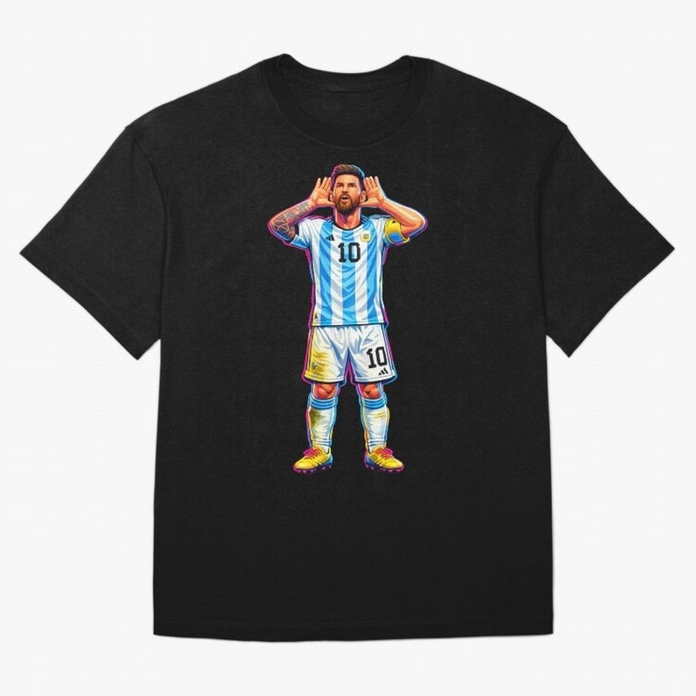 Messi Celebration Classic T-Shirt Get Ready for FIFA World Cup 2026 Group Stage Highlighting Cristiano Ronaldo, Portugal, Spain and Germany Energy, Soccer Culture, Superstar Moments, National Team Dreams and Competitive Fire; Great for Watch