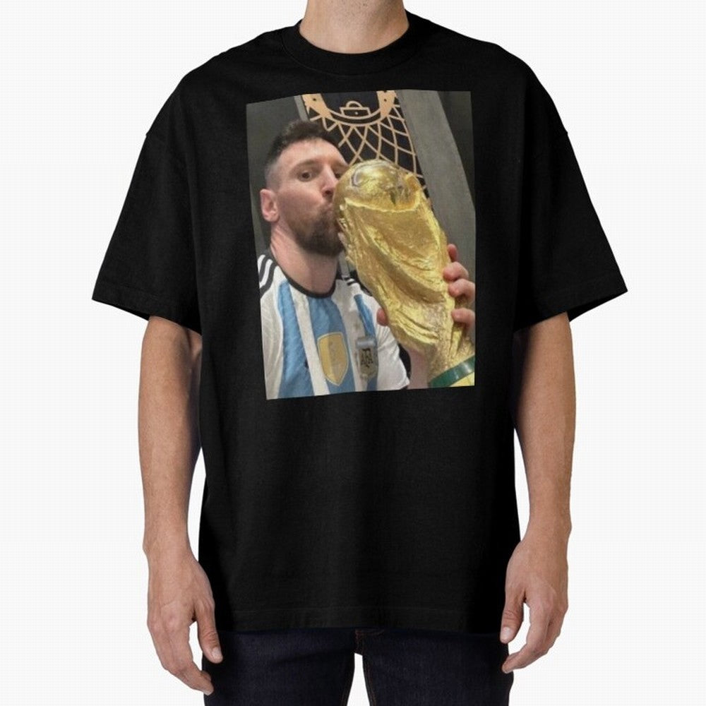 lionel Messi Oversized T-Shirt Fuel the Hype around the FIFA World Cup 2026 Journey through CR7 Highlights, Portugal Pride, Match Day Excitement, Supporter Culture, Golden Goals and Global Football Passion; Ideal for Fans Who Follow Messi,