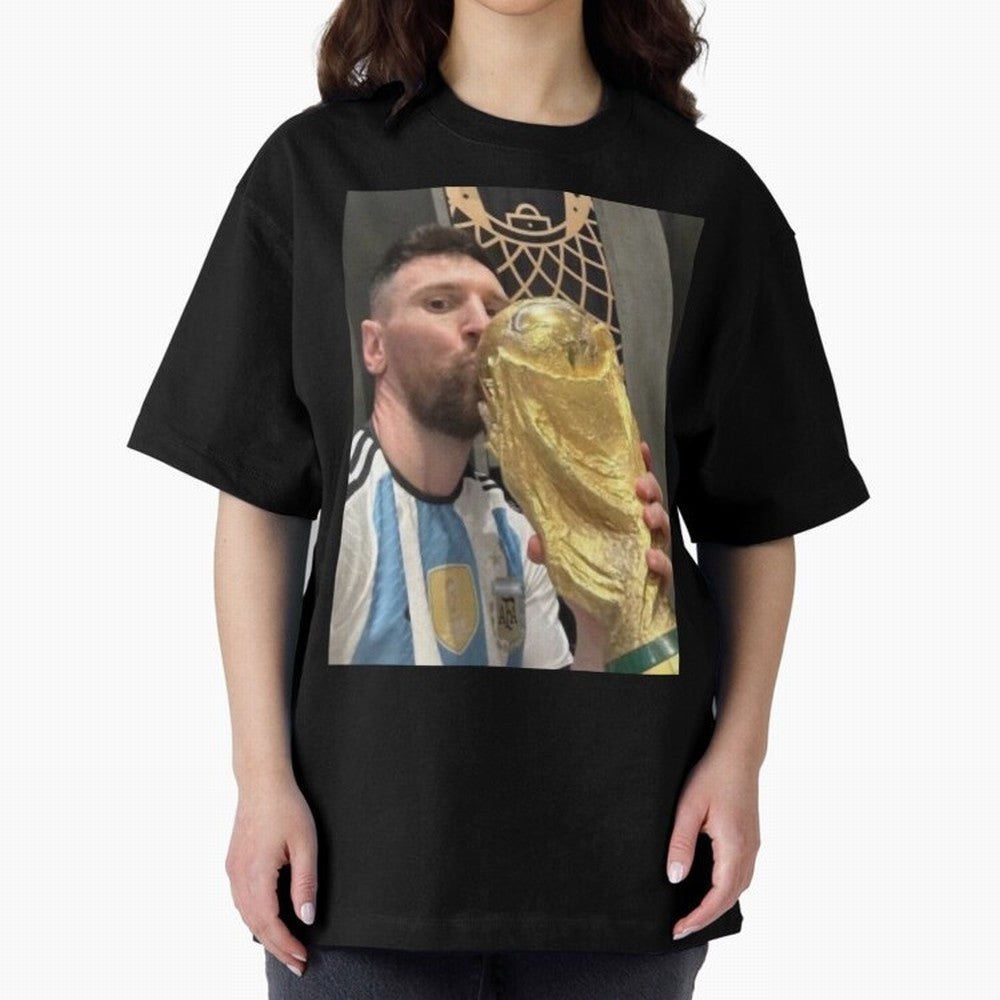 lionel Messi Oversized T-Shirt Fuel the Hype around the FIFA World Cup 2026 Journey through CR7 Highlights, Portugal Pride, Match Day Excitement, Supporter Culture, Golden Goals and Global Football Passion; Ideal for Fans Who Follow Messi,
