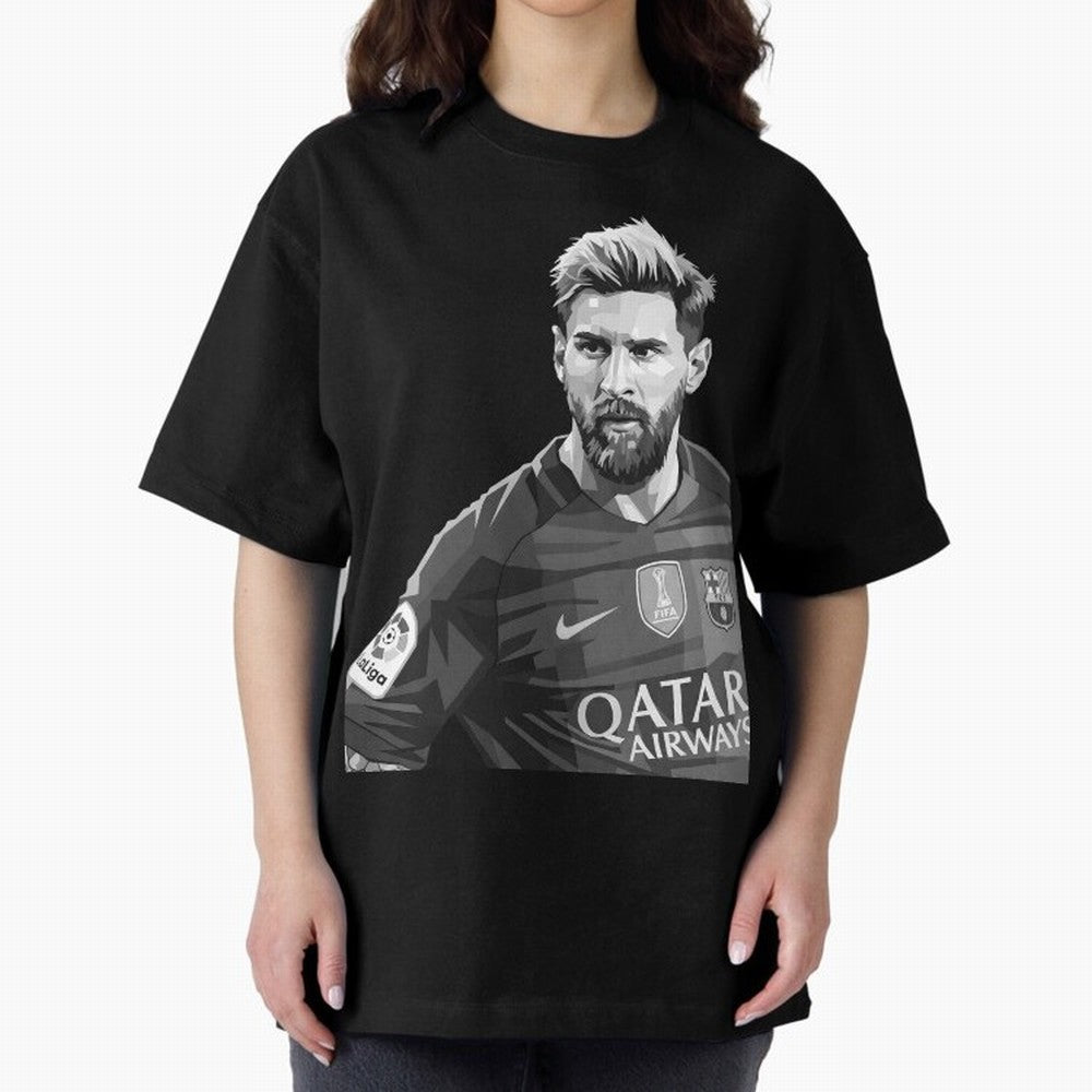 Messi grayscale Classic T-Shirt Capture Stadium Memories from Global Football Passion for FIFA World Cup 2026 Group Stage, Featuring Cristiano Ronaldo, Haaland and CR7, Brazil, Portugal and Argentina, Fan Favorite Moments, National Team Passion,