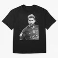 Messi grayscale Classic T-Shirt Capture Stadium Memories from Global Football Passion for FIFA World Cup 2026 Group Stage, Featuring Cristiano Ronaldo, Haaland and CR7, Brazil, Portugal and Argentina, Fan Favorite Moments, National Team Passion,