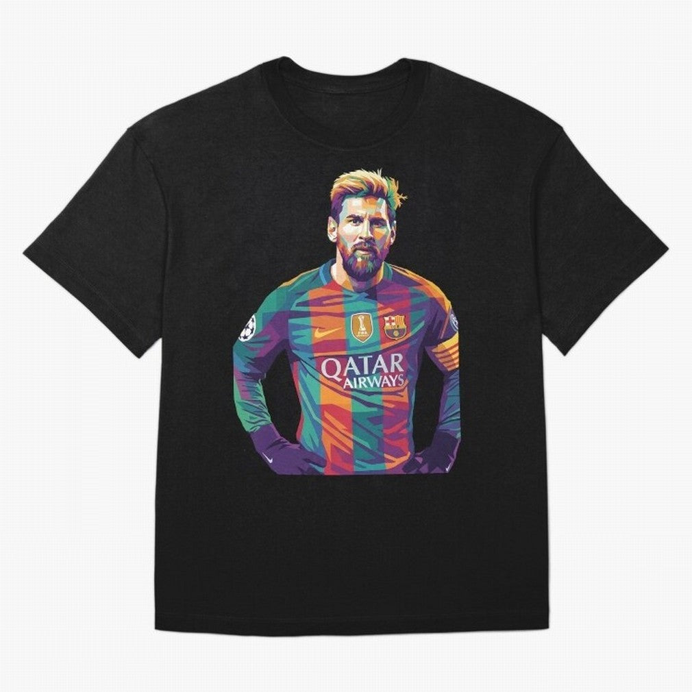 Messi Wpap Classic T-Shirt Keep the Match Day Mood of FIFA World Cup 2026 USA Canada Mexico Spirit, Celebrating Portugal, Spain and Germany, Haaland and Mbappe, Football Festival Excitement, Trophy Ambitions, Country Rivalries and Star Player Buzz;