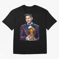 Messi Wpap Oversized T-Shirt Follow Every Goal of Match Day Hype around FIFA World Cup 2026, CR7, England, France and Netherlands, Retro Football Energy, Iconic Rivalries, Trophy Chase Drama and Stadium Atmosphere; Ideal for Football Dads, Football