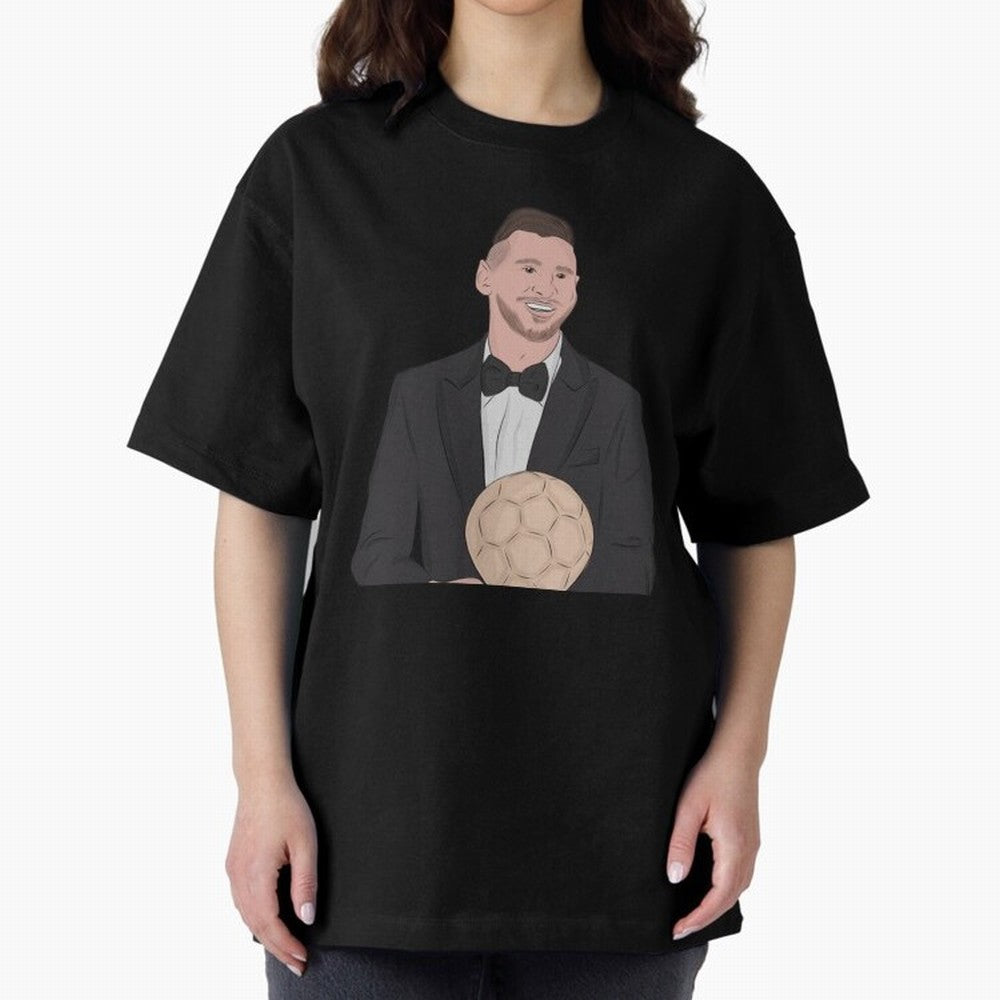 Lionel Messi 2023 Ballon d'Or Classic T-Shirt Embrace Global Football Passion for FIFA World Cup 2026 Group Stage, Connected to Mbappe, Argentina and Brazil, Football Passion, Legendary Performances, Festival Vibes and Supporter Community; Perfect
