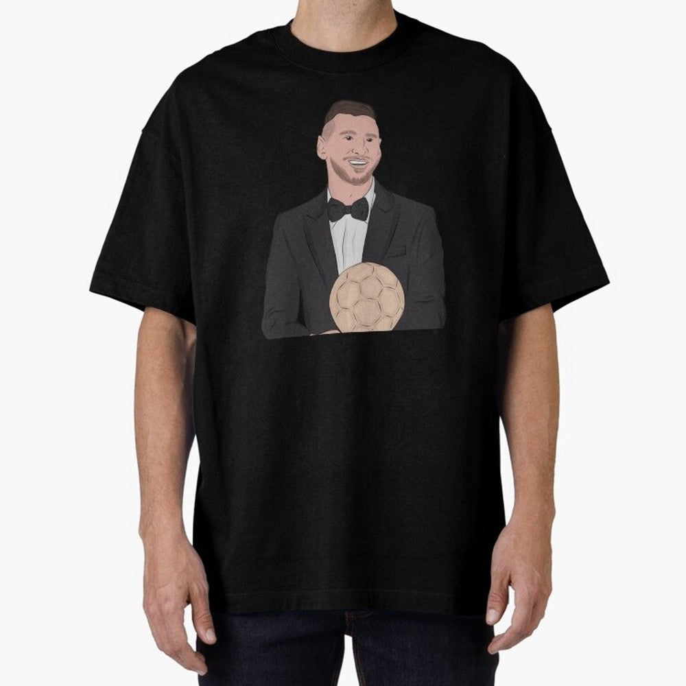 Lionel Messi 2023 Ballon d'Or Classic T-Shirt Embrace Global Football Passion for FIFA World Cup 2026 Group Stage, Connected to Mbappe, Argentina and Brazil, Football Passion, Legendary Performances, Festival Vibes and Supporter Community; Perfect