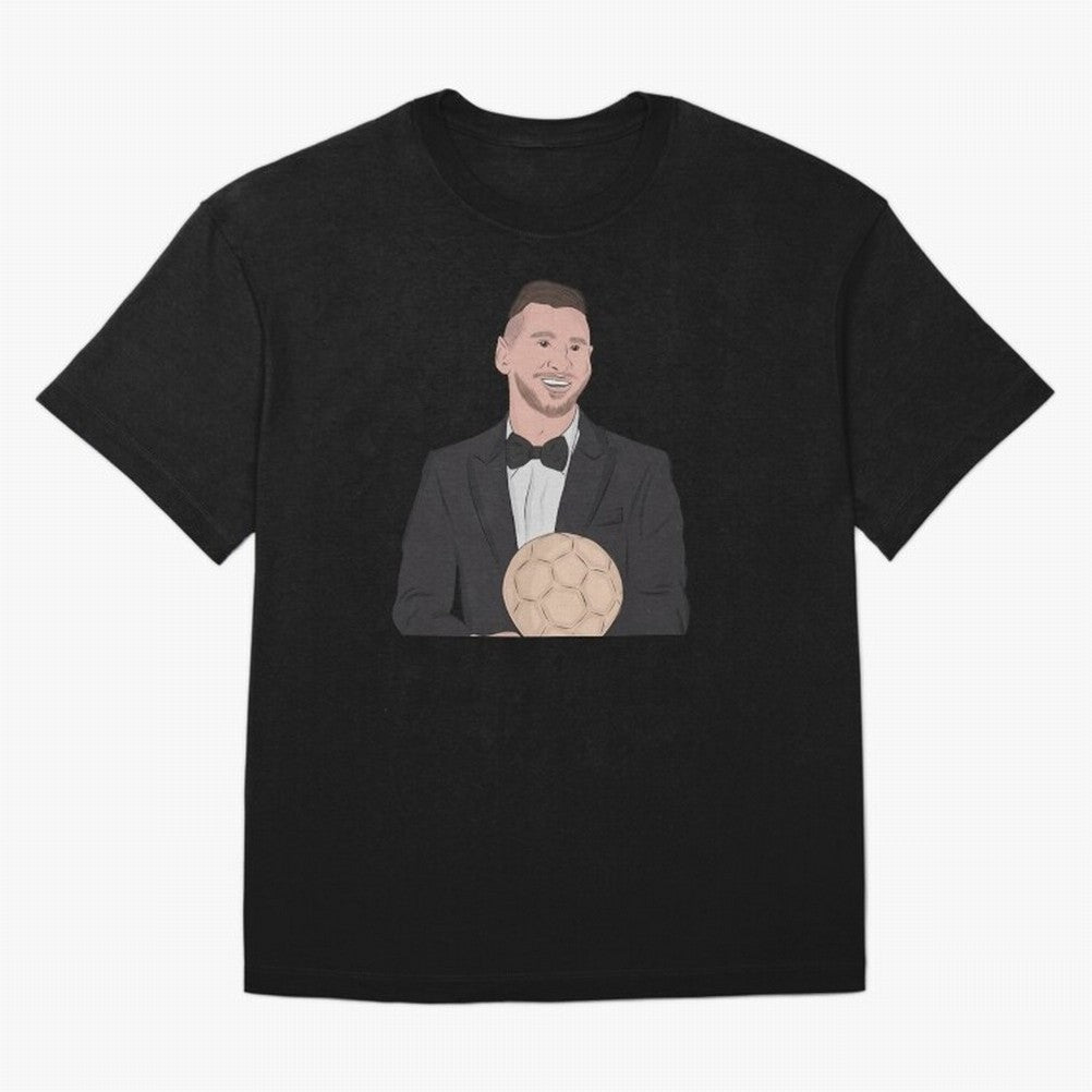 Lionel Messi 2023 Ballon d'Or Classic T-Shirt Embrace Global Football Passion for FIFA World Cup 2026 Group Stage, Connected to Mbappe, Argentina and Brazil, Football Passion, Legendary Performances, Festival Vibes and Supporter Community; Perfect