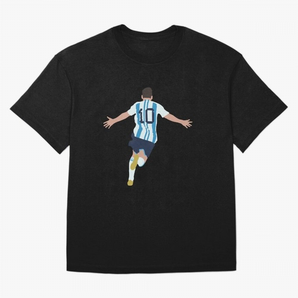 Lionel Messi minimalist illustration Classic T-Shirt Celebrate Soccer Greatness during the FIFA World Cup 2026 Group Stage Journey through Neymar Highlights, England and Germany Pride, Stadium Memories, Football Loyalty, International Chants and