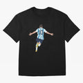 Lionel Messi minimalist illustration Classic T-Shirt Celebrate Soccer Greatness during the FIFA World Cup 2026 Group Stage Journey through Neymar Highlights, England and Germany Pride, Stadium Memories, Football Loyalty, International Chants and