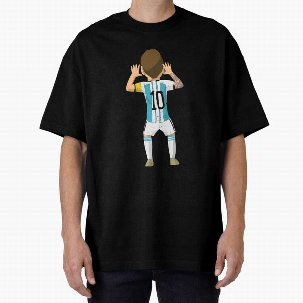 Cartoon Illustration Messi vs Netherlands World Cup Qatar 2022 Classic T-Shirt Bring Bold Fan Energy to FIFA World Cup 2026 Inspired by Cristiano Ronaldo, Haaland and CR7, France Energy, Football History, Final Match Energy, Crowd Noise and Once in