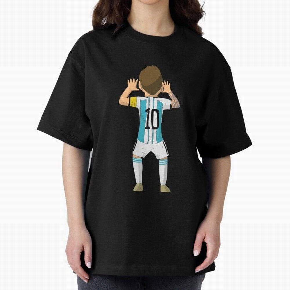 Cartoon Illustration Messi vs Netherlands World Cup Qatar 2022 Classic T-Shirt Bring Bold Fan Energy to FIFA World Cup 2026 Inspired by Cristiano Ronaldo, Haaland and CR7, France Energy, Football History, Final Match Energy, Crowd Noise and Once in