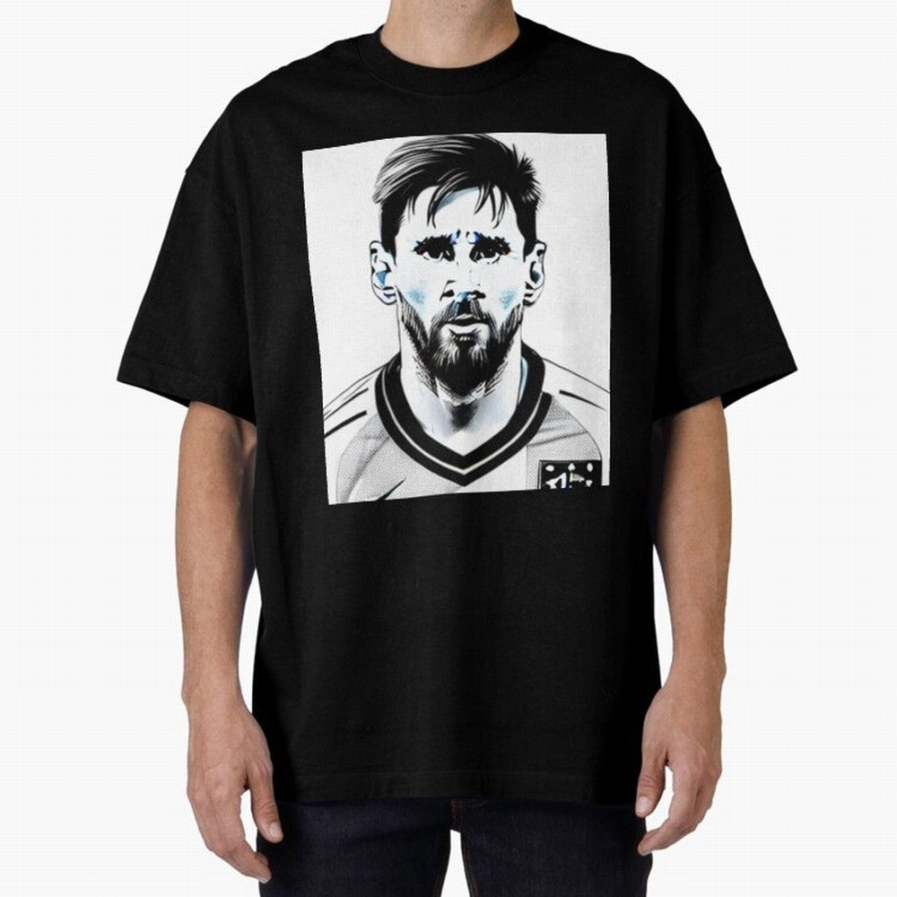 Lionel Messi Oversized T-Shirt Bring Match Day Fire to the FIFA World Cup 2026 Group Stage Journey through Mbappe Highlights, Netherlands Pride, Classic Soccer Heritage, Championship Pressure, Fan Loyalty and International Pride; Ideal for Fans Who