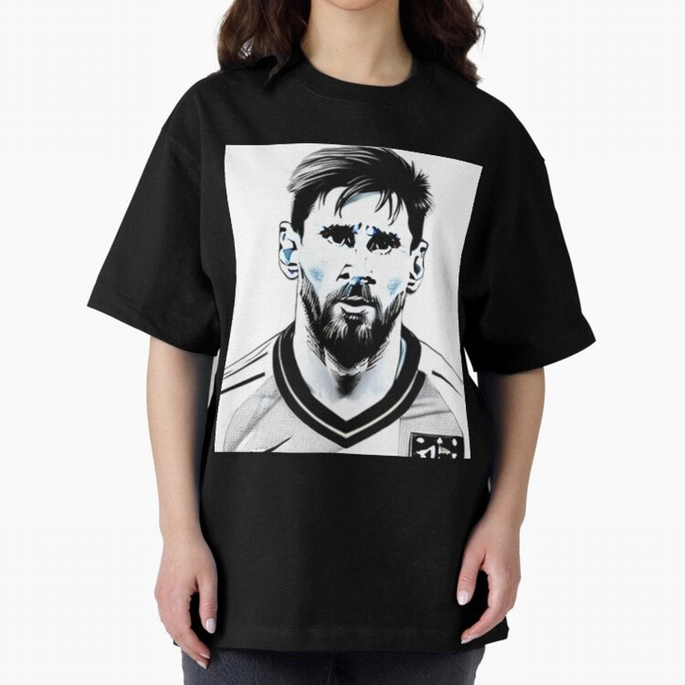 Lionel Messi Oversized T-Shirt Bring Match Day Fire to the FIFA World Cup 2026 Group Stage Journey through Mbappe Highlights, Netherlands Pride, Classic Soccer Heritage, Championship Pressure, Fan Loyalty and International Pride; Ideal for Fans Who