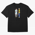 Messi and Neymar Chit Chat Illustration Oversized T-Shirt Keep the Legacy of Global Football Passion for FIFA World Cup 2026, Inspired by Cristiano Ronaldo, Haaland and CR7, Brazil, Football History, Final Match Energy, Crowd Noise and Once in a