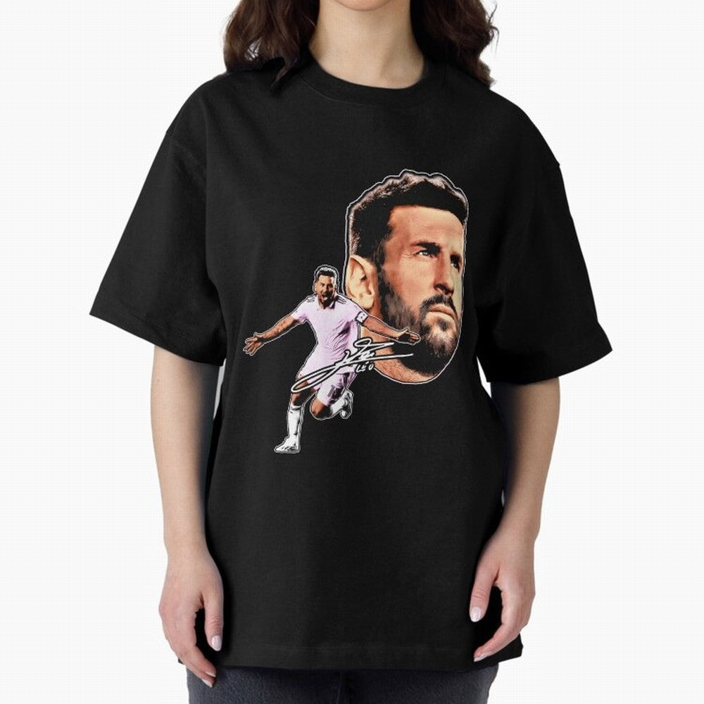 Lionel messi Retro Style Tee Bootleg big face vintage argentina Football Legend Classic T-Shirt Turn Every Weekend Toward FIFA World Cup 2026 for Fans of Haaland and Mbappe and Argentina, France and Brazil, Bringing Sports Nostalgia, International