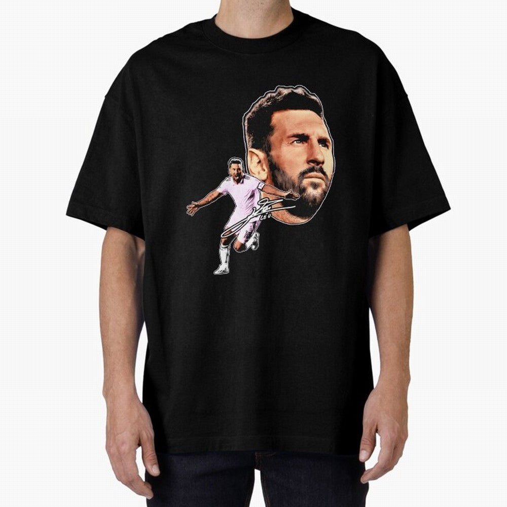 Lionel messi Retro Style Tee Bootleg big face vintage argentina Football Legend Classic T-Shirt Turn Every Weekend Toward FIFA World Cup 2026 for Fans of Haaland and Mbappe and Argentina, France and Brazil, Bringing Sports Nostalgia, International