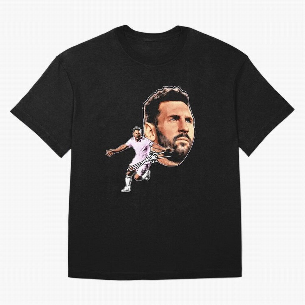 Lionel messi Retro Style Tee Bootleg big face vintage argentina Football Legend Classic T-Shirt Turn Every Weekend Toward FIFA World Cup 2026 for Fans of Haaland and Mbappe and Argentina, France and Brazil, Bringing Sports Nostalgia, International