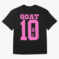 Miami Champions The Goat 10 Oversized T-Shirt Feel International Energy from FIFA World Cup 2026 Centered on CR7, Argentina Energy, Stadium Memories, Football Loyalty, International Chants and Championship Tradition; Great for Watch Parties, Sports