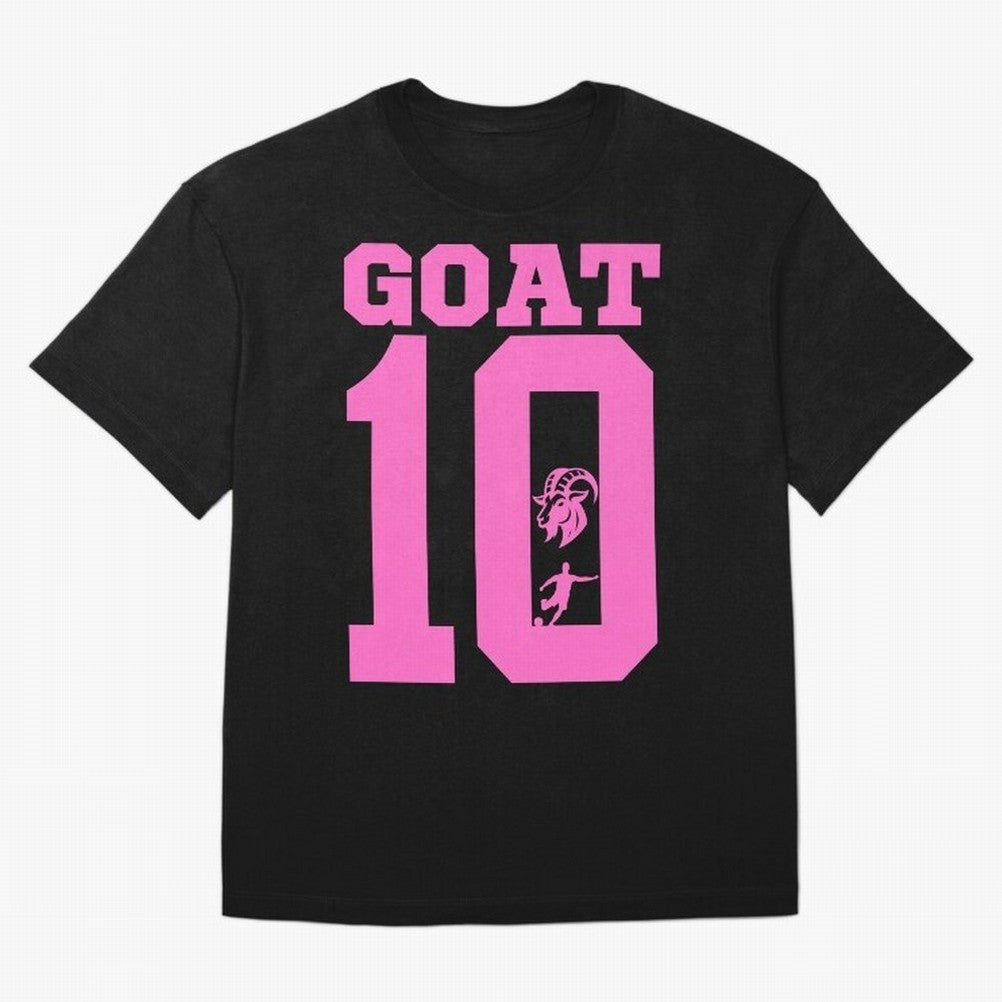 Miami Champions The Goat 10 Oversized T-Shirt Feel International Energy from FIFA World Cup 2026 Centered on CR7, Argentina Energy, Stadium Memories, Football Loyalty, International Chants and Championship Tradition; Great for Watch Parties, Sports