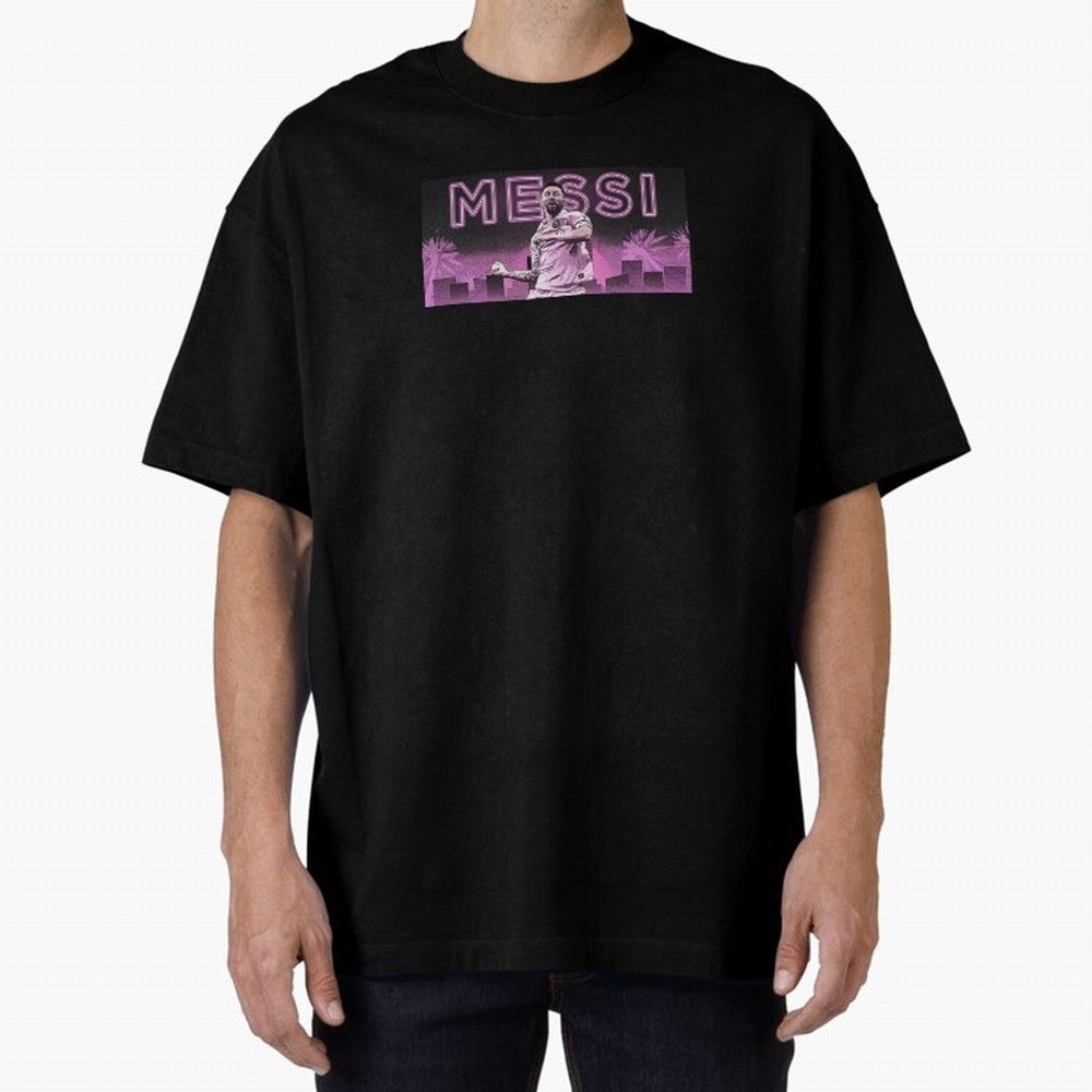 Miami Messi Oversized T-Shirt Follow Every Goal of FIFA World Cup 2026 Group Stage Celebrating Cristiano Ronaldo, France Energy, Classic Soccer Heritage, Championship Pressure, Fan Loyalty and International Pride; Made for Die Hard Supporters,
