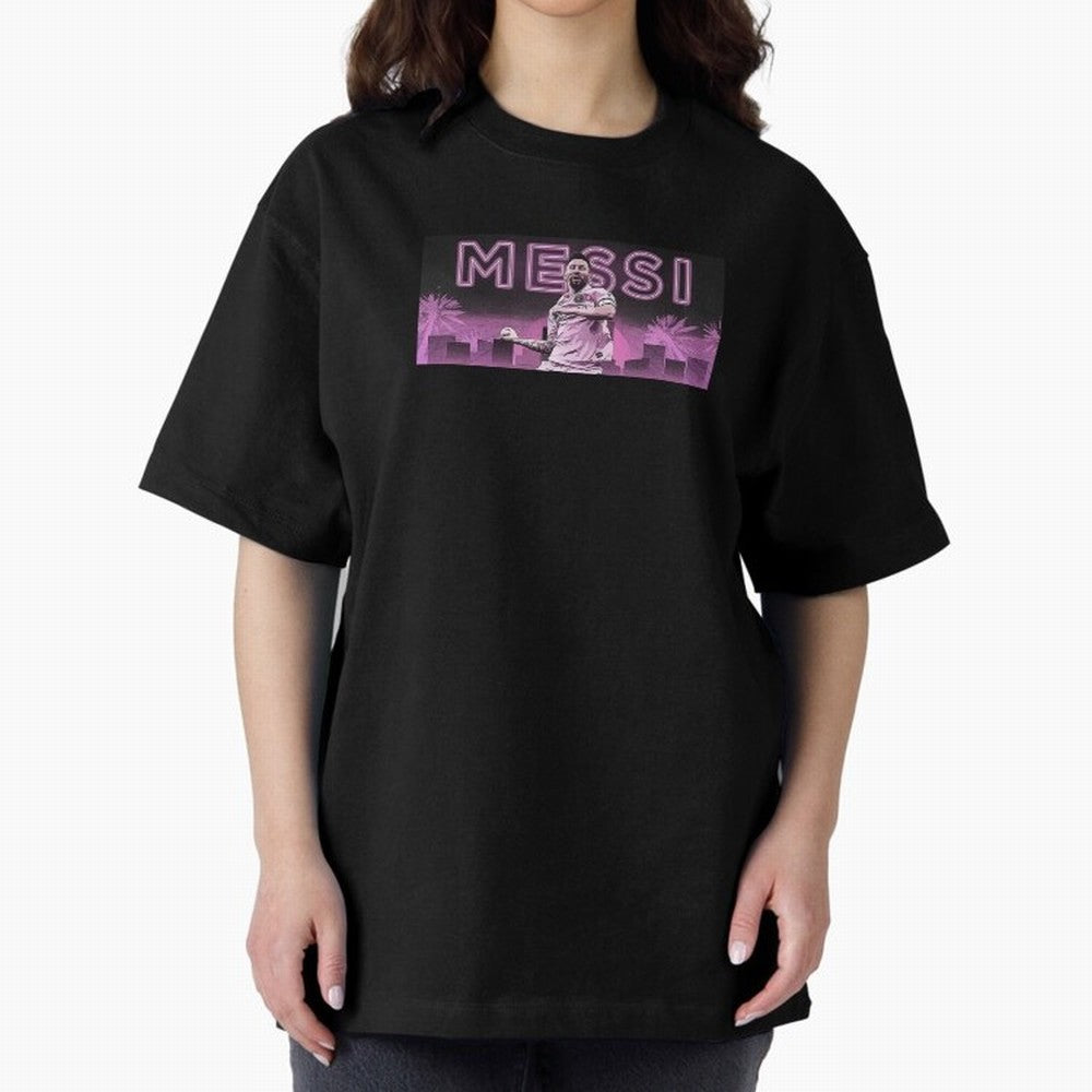 Miami Messi Oversized T-Shirt Follow Every Goal of FIFA World Cup 2026 Group Stage Celebrating Cristiano Ronaldo, France Energy, Classic Soccer Heritage, Championship Pressure, Fan Loyalty and International Pride; Made for Die Hard Supporters,