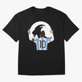 Lionel Messi Goat Oversized T-Shirt Keep the Match Day Mood of Match Day Hype around FIFA World Cup 2026 Group Stage, Haaland, Portugal, Spain and Germany, Fan Favorite Moments, National Team Passion, Big Match Drama and Soccer History; Created for