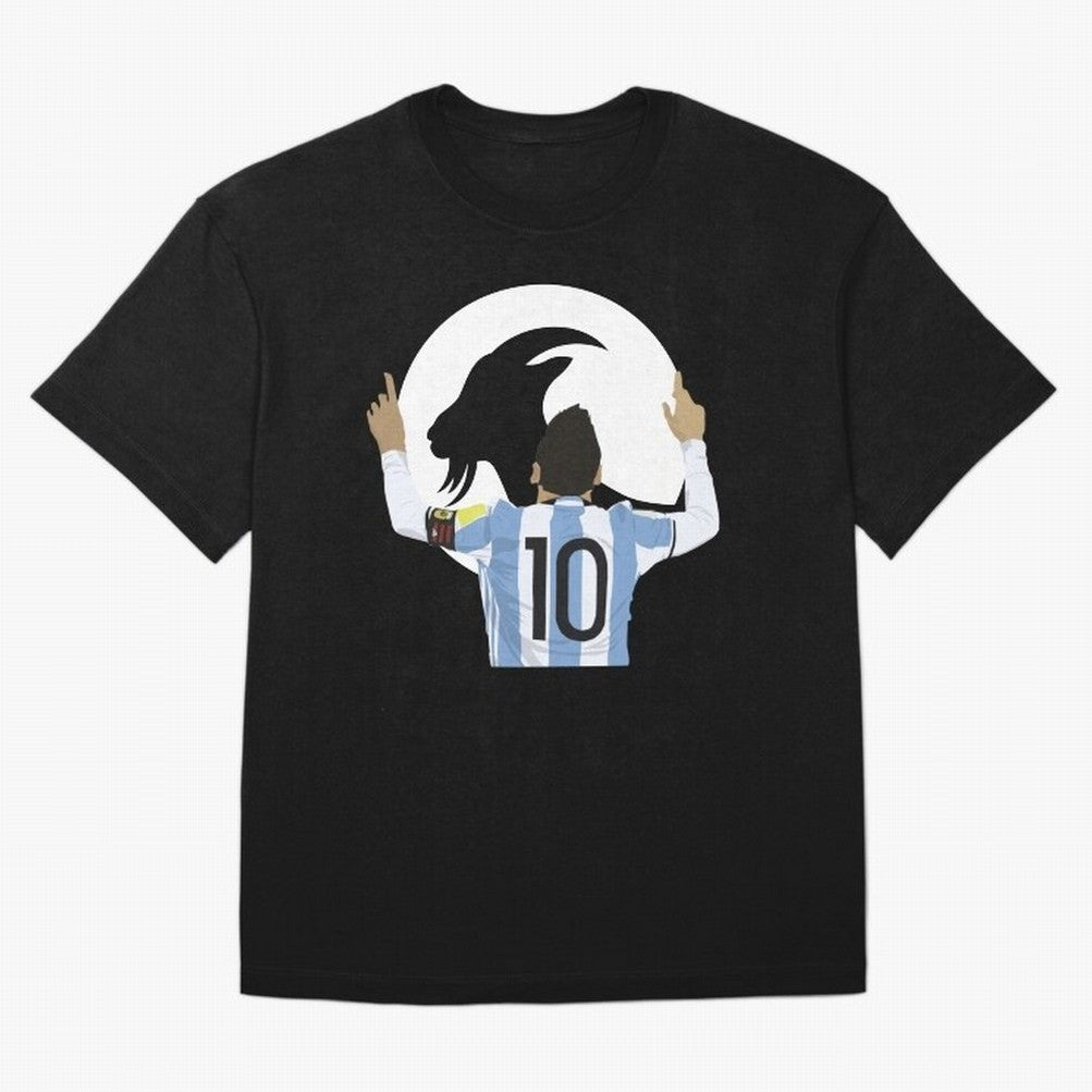 Lionel Messi Goat Oversized T-Shirt Keep the Match Day Mood of Match Day Hype around FIFA World Cup 2026 Group Stage, Haaland, Portugal, Spain and Germany, Fan Favorite Moments, National Team Passion, Big Match Drama and Soccer History; Created for
